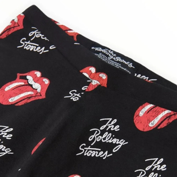 ZARA Kids | Black | THE ROLLING STONES LEGGINGS - Picture 3 of 5